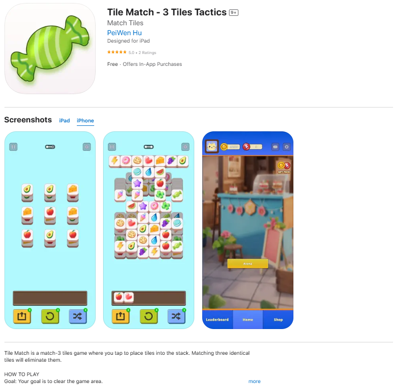 Tile Match - 3 Tiles Tactics